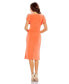 Women's Ieena Flutter Short Sleeve V Neck Jersey Dress