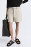 100% linen bermuda shorts