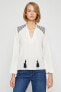Kız Çocuk Kırık Beyaz Bluz 3WAK60061CW