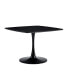 42.1" Mid-Century Dining Table: Round Top, Seats 4-6