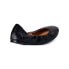 Фото #3 товара Time and Tru Women's Size 7.5 Wide Width US Black Slip-On Scrunch Ballet Flats