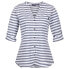 White / Navy Stripe