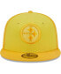 ფოტო #3 პროდუქტის Men's Gold Pittsburgh Steelers Tri-Tone 59FIFTY Fitted Hat