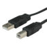 Фото #4 товара ROLINE USB 2.0 Flat Cable 0.8 m - 0.8 m - USB A - USB B - USB 2.0 - Male/Male - Black