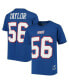 ფოტო #2 პროდუქტის Big Boys Lawrence Taylor Royal New York Giants Retired Retro Player Name and Number T-shirt