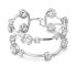 Фото #1 товара Swarovski Damen Constella Doppel-Armreif Rundschliff, Weiß, Rhodiniert 5638697