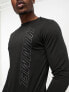 Hummel mesh training top with long sleeves in black