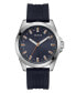 Фото #1 товара Часы Guess Men's Analog Navy Silicone Watch 44mm