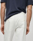 Фото #3 товара Men's Pleated Texture Slim Fit Trousers