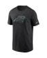 Фото #3 товара Men's Black Carolina Panthers Primary Logo T-shirt