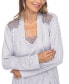 ფოტო #6 პროდუქტის Women's 3 Piece Striped Pajama Robe Set