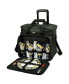 Equipped Picnic Cooler with Service for 4 on Wheels