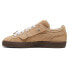 Фото #3 товара Puma Suede X XGirl Lace Up Womens Beige Sneakers Casual Shoes 39625102