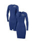 Фото #1 товара Women's Blue Tampa Bay Lightning Lace-Up Dress