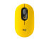 Фото #1 товара POP Mouse with emoji - Ambidextrous - Optical - RF Wireless + Bluetooth - 4000 DPI - Yellow