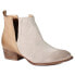 Фото #4 товара Diba True Stop By Round Toe Pull On Booties Womens Beige Casual Boots 54620-295