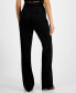 ფოტო #2 პროდუქტის Women's New Carla High-Rise Straight-Leg Crepe Pants