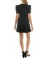 ფოტო #5 პროდუქტის Juniors' Puff-Sleeve Rhinestone-Trim Dress