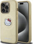 Sourcing Hello Kitty HKHMP15LPGHCKD iPhone 15 Pro 6.1" gold/gold hardcase Leather Kitty Head MagSafe