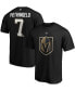 Фото #1 товара Men's Alex Pietrangelo Black Vegas Golden Knights Authentic Stack Name and Number T-shirt