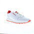 Reebok Classic Leather Mens White Leather Lace Up Lifestyle Sneakers Shoes