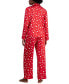 Фото #2 товара Satin Notch Collar Pajama Set, Created for Macy's