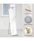 Фото #5 товара Floor Standing Mirror, Wall Mirror With Stand Aluminum Alloy Thin Frame, 21"X64",Gold