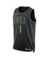 Фото #2 товара Men's and Women's Zion Williamson Black New Orleans Pelicans 2023/24 Swingman Jersey - City Edition