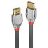 Фото #8 товара Кабель HDMI стандартный Lindy Cromo Line 7.5 м HDMI Type A (стандартный) 4096 x 2160 пикселей 3D серый