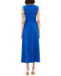 Bgl Linen-Blend Midi Dress Women's Blue 2