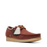 Фото #4 товара Clarks Wallabee 26168847 Mens Red Suede Oxfords & Lace Ups Casual Shoes