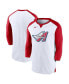 Men's White, Red California Angels Rewind 3, 4-Sleeve T-shirt