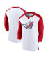 Фото #1 товара Men's White, Red California Angels Rewind 3, 4-Sleeve T-shirt