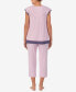 Фото #2 товара Women's Short Sleeve 2 Piece Pajama Set