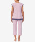 ფოტო #5 პროდუქტის Women's Short Sleeve 2 Piece Pajama Set