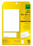 Фото #1 товара Sigel LA321 - White - Non-adhesive label - Universal - Rounded rectangle - A4 - 99.1 x 38.1 mm