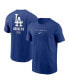 Men's Royal Los Angeles Dodgers Large Logo Back Stack T-Shirt