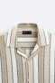 Striped textured shirt