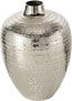 Dekovase Vase silber Metall Blumenvase