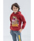 ფოტო #6 პროდუქტის Boys Dinosaur Jurassic Park T-Rex Fleece Pullover Hoodie and Pants Outfit Set Toddler to Big Kid