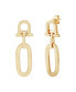 Фото #4 товара Polished Door Knocker Dangle Drop Earrings in 10k Gold