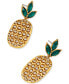 Фото #1 товара AJOA by 18k Gold-Plated Cubic Zirconia Pineapple Drop Earrings