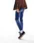 Фото #5 товара ASOS DESIGN skinny jeans in Y2k dark wash blue