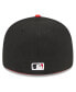 Фото #1 товара Men's Black Cincinnati Reds 2023 City Connect Low Profile 59FIFTY Fitted Hat