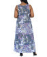Фото #3 товара Plus Size Sleeveless Maxi Dress with Pockets
