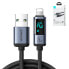 Фото #14 товара Kabel do iPhone z wyświetlaczem LED Lightning - USB-A 2.4A 1.2m czarny