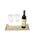 Фото #7 товара Набор бокалов для вина с рифленым ободом, квадратной формы, Vivience, 6 шт.