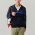 FILA 满印拼接连帽运动连帽夹克外套 男款 传奇蓝 / Куртка FILA Trendy Clothing Featured Jacket F11M048503F-NV