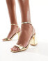 Фото #1 товара RAID Wink 2 block heeled sandals in gold