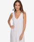 Фото #4 товара Платье макси с V-образным вырезом из льна DKNY
